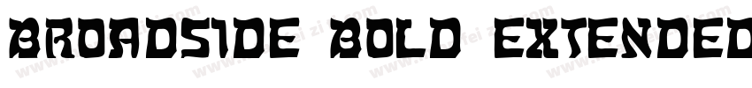 Broadside Bold Extended字体转换